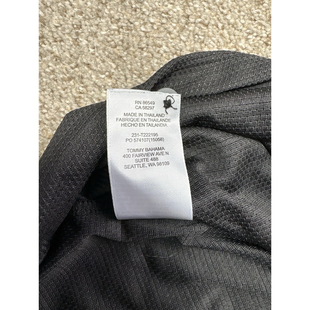 Tommy Bahama Palm Coast Island Zone Polo Shirt Mens 3XL XXXL Gray Short Sleeve - Picture 8 of 8